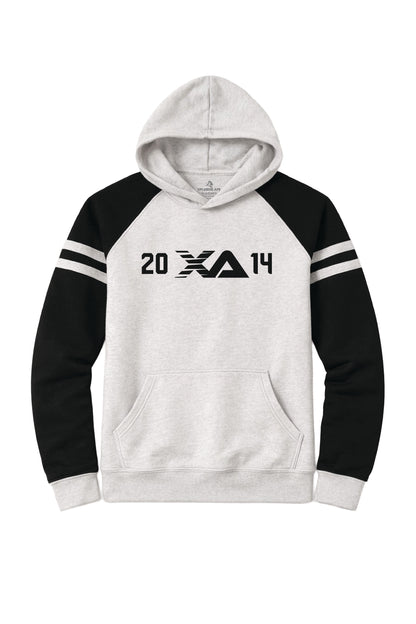 XAPE Blockline Raglan Hoodie - Oatmeal Heather/Black